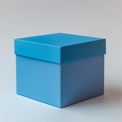 Fototapeta premium Blue packaging, box mockup