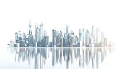 Fototapeta na wymiar urban skyline and modern cityscape towering skyscrapers
