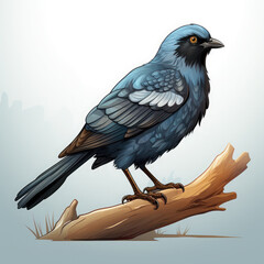 Fototapeta premium Watercolor Pigeon vector, clipart Illustration, Generative Ai