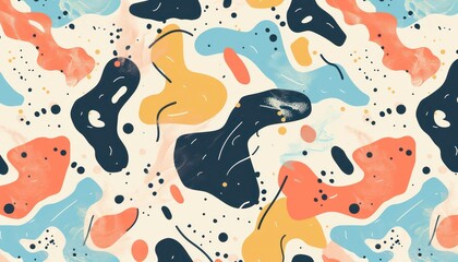 minimalist abstract seamless motif, fluid seamless abstract design, geometric seamless abstract pattern