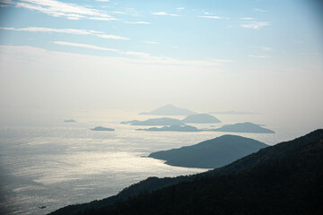View of islands from a high point