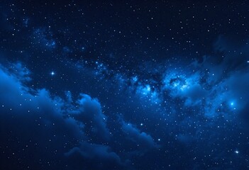 Fototapeta premium Heavenly Sights: Nebulae and Stars Adorning the Night Sky