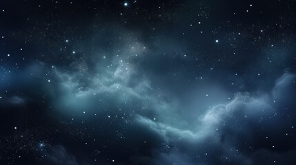 night sky astronomy with glittering stars