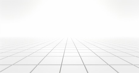 futuristic white grid tunnel view background