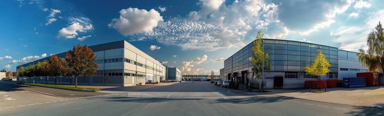 beautiful modern industrial park