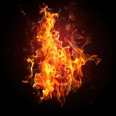 fire flames with an intense and captivating essence