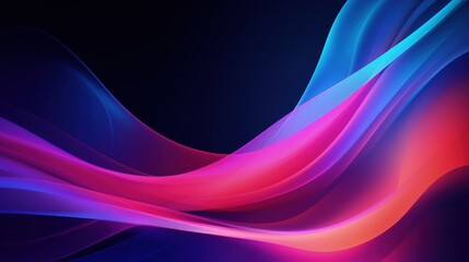 vibrant flowing colorful waves background