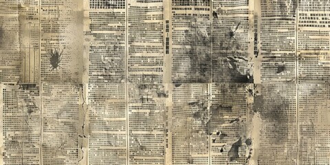 A newspaper page with a lot of writing on it