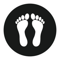 human footprint logo vector