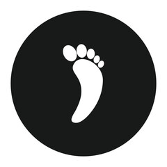 human footprint logo vector