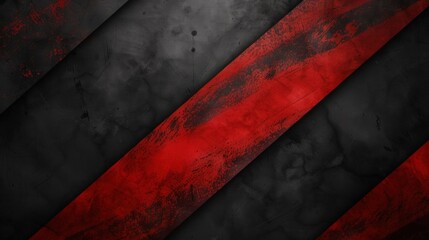 abstract grunge diagonal red and black stripes background