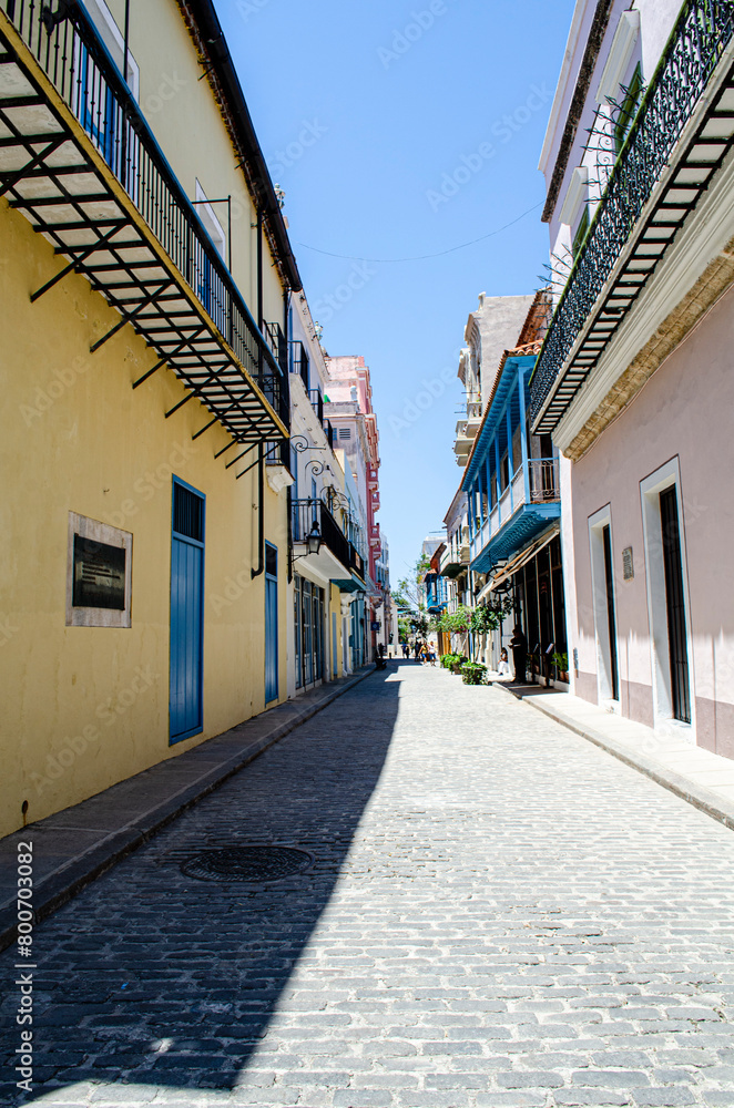 Sticker street in the old town