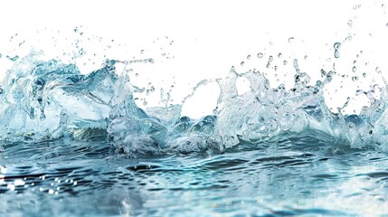 Water wave, Sea wave illustration isolated on white background,