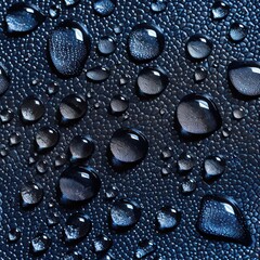 water droplets, light navy and silver