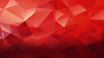 vibrant red triangular pattern modern art background - obrazy, fototapety, plakaty