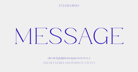 Elegant alphabet letters font and number typography classic urban lettering minimal fashion design
