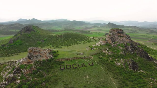 Ruins of Chapala Fortress in Kvemo Kartli region of Georgia