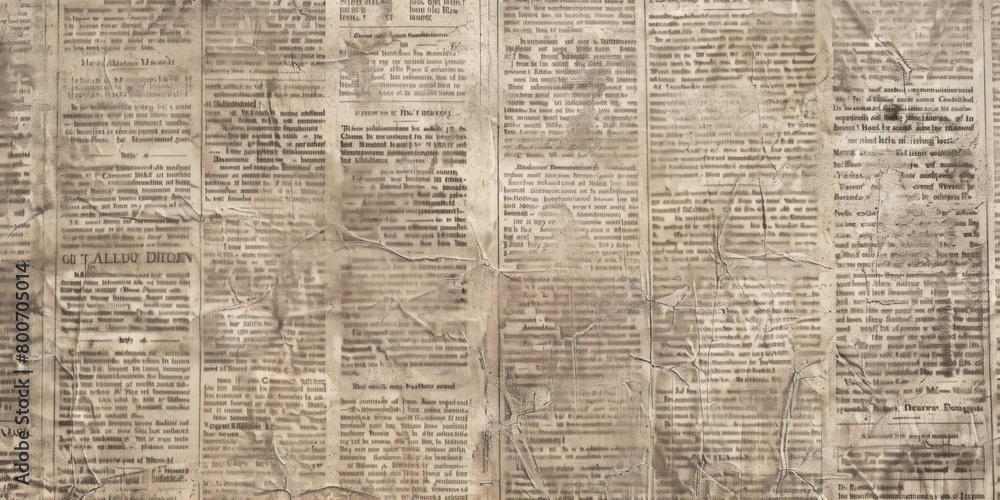 Poster newspaper filled with extensive text. information-rich and engaging editorial content