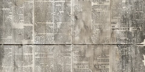 Obraz premium A newspaper with a lot of text on it