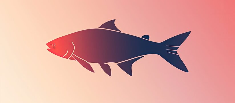 Digital image of fish silhouette.