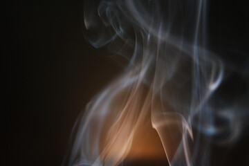 Obraz premium Abstract of smoke on black background