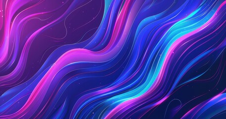 magical blue and purple wave art background