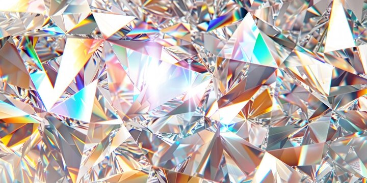 Close-up view of dazzling blue diamond. Stunning and vibrant gemstone detail