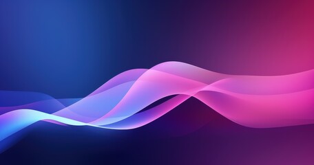 blue to pink smooth gradient waves background