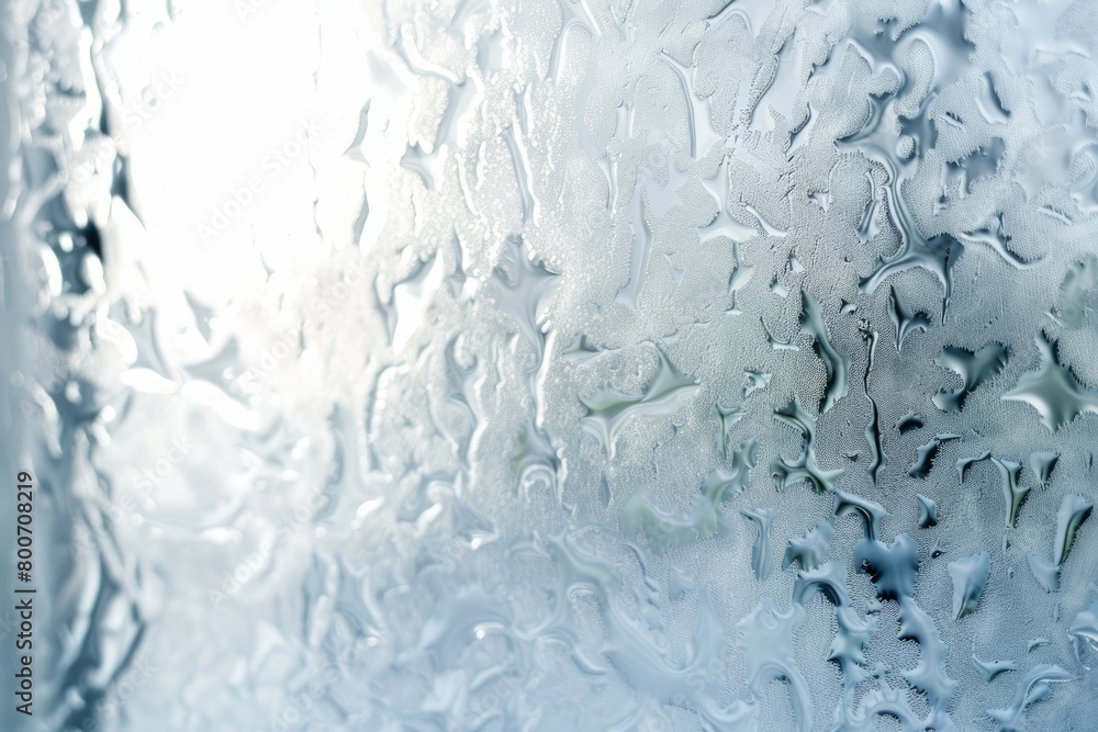 Poster frosted window displaying blurry design. mysterious and obscured visual effect