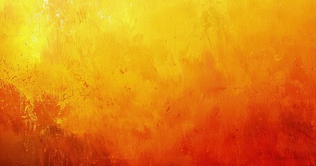 vibrant yellow to orange painted texture background