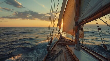 Fototapeta premium sailboat on the ocean