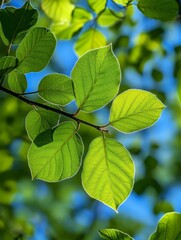 green leaves background