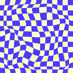 Groovy pink checkered seamless pattern