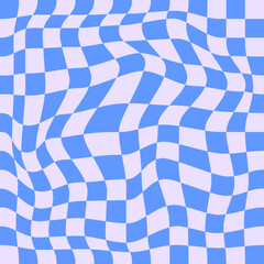 Groovy pink checkered seamless pattern