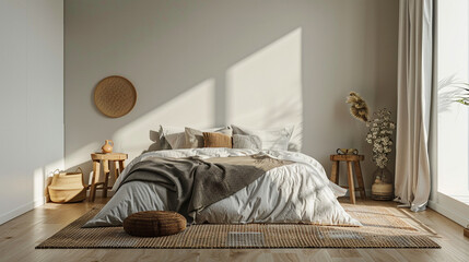Modern Scandinavian Bedroom Design: Stylish Interior with Cozy Atmosphere