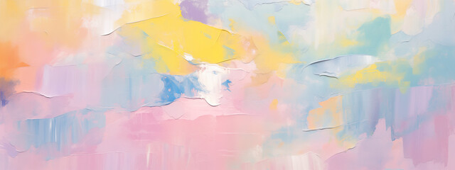 Abstract painting background in pastel positive color as wallpaper
