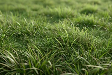 A field of grass is shown in a close up