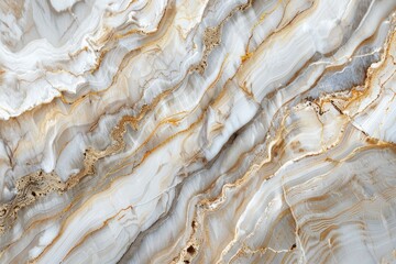 Obraz premium Marble slab with intricate orange and white swirl pattern. Elegant stone surface.