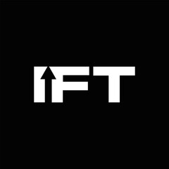 IFT set ,IFT logo. I F T design. White IFT letter. IFT, I F T letter logo design. Initial letter IFT letter logo set, linked circle uppercase monogram logo. I F T letter logo vector design.	