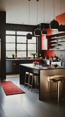 Vertical Avant-Garde Kitchen Extravaganza,  background for cellphone, mobile phone, ios, android, instagram stories	