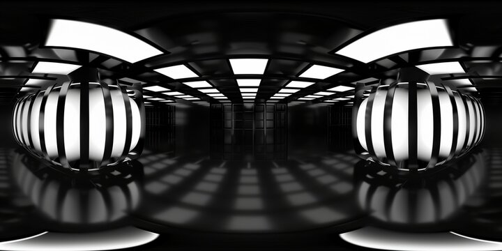 12K HDRI ABSTRACT, PANORAMA, SPHERICAL, ENVIRONMENT, BLACK BACKGROUND, LED AND NEON LIGTH MODERN.