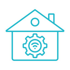 Obraz premium Home Automation Icon