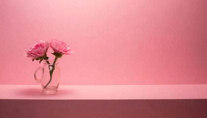 Pastel pink background. Deep pink background. Plain material.