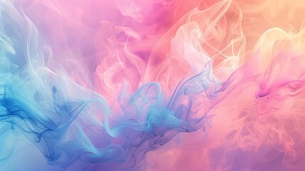 an abstract  blue, pink, and white smoke