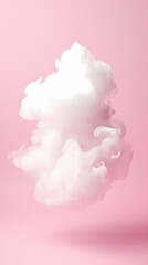 Fototapeta premium Clouds on pink background