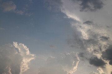 Stormy rain clouds background. Dark sky