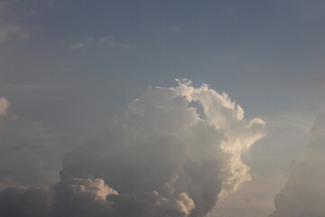 Stormy rain clouds background. Dark sky