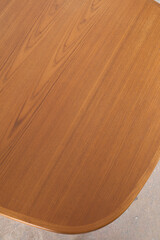 Teak wood grain texture. Tabletop photograph.