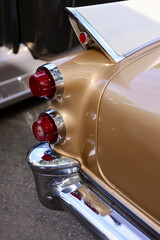 tail fin of a classic american car