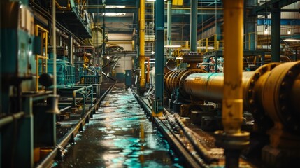 Fototapeta premium manufacturing or production processes of the company generative ai